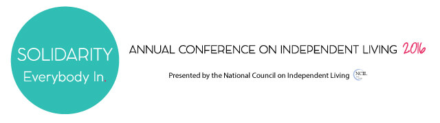 Logo - Solidarity - Everybody In - Annual Conference on Independent Living 2016