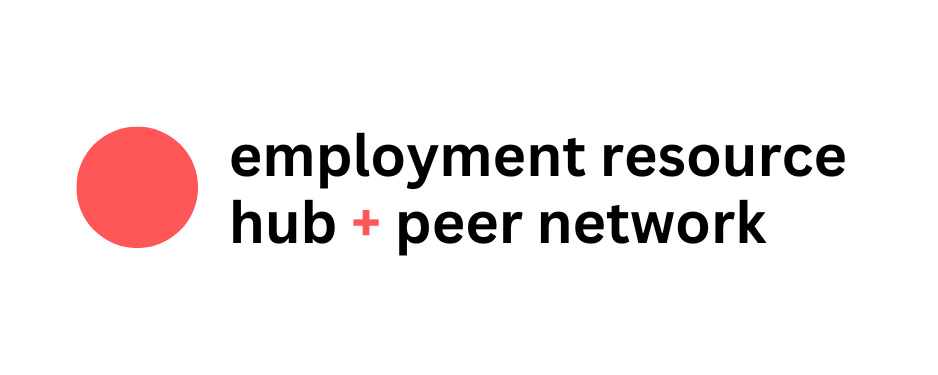 Employment Resource Hub logo with a red circle