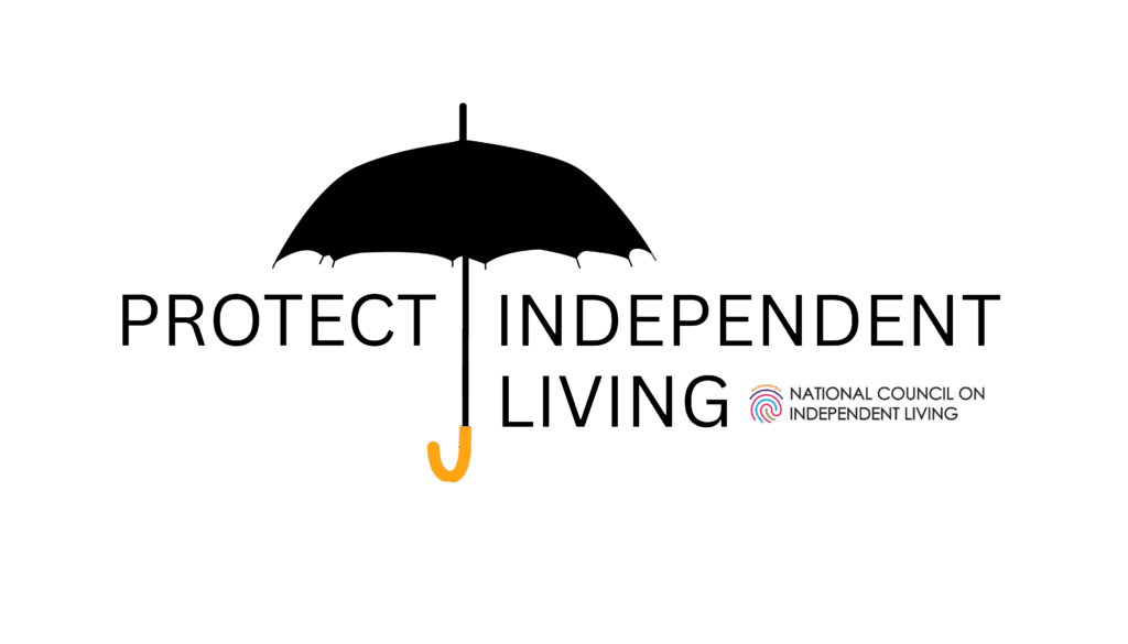 Protect Independent Living Logo features a black umbrella.