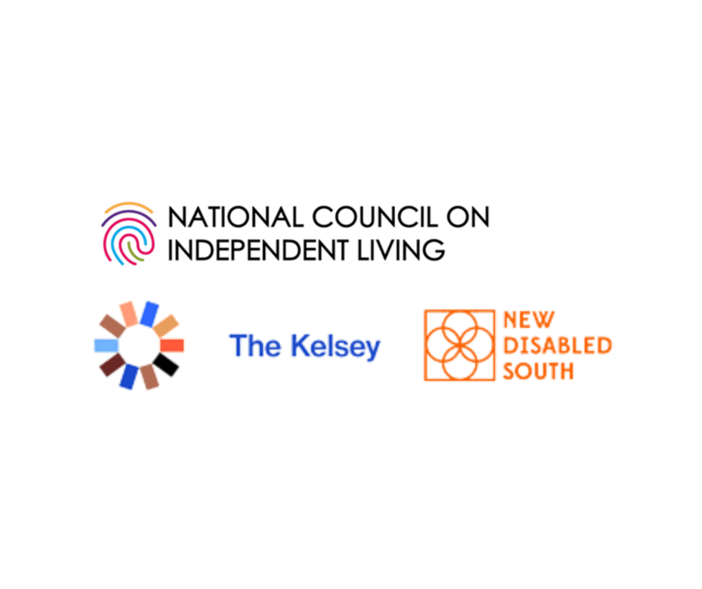 NCIL, The Kelsey, and New Disabled South Logos