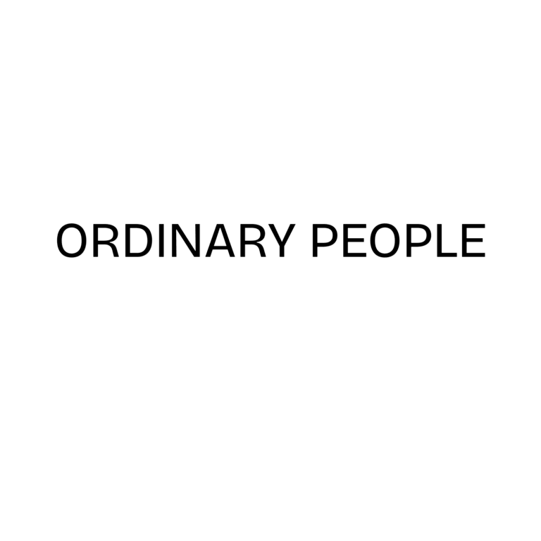 Graphic with the words Ordinary People