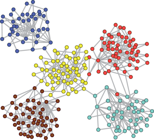 A resilient network node graphic displaying interconnected, glowing geometric points across a landscape, representing a lateral human-to-human communication web.